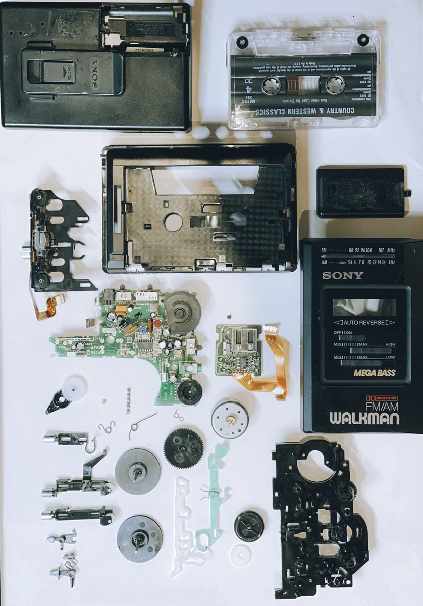 The Walkman taken apart