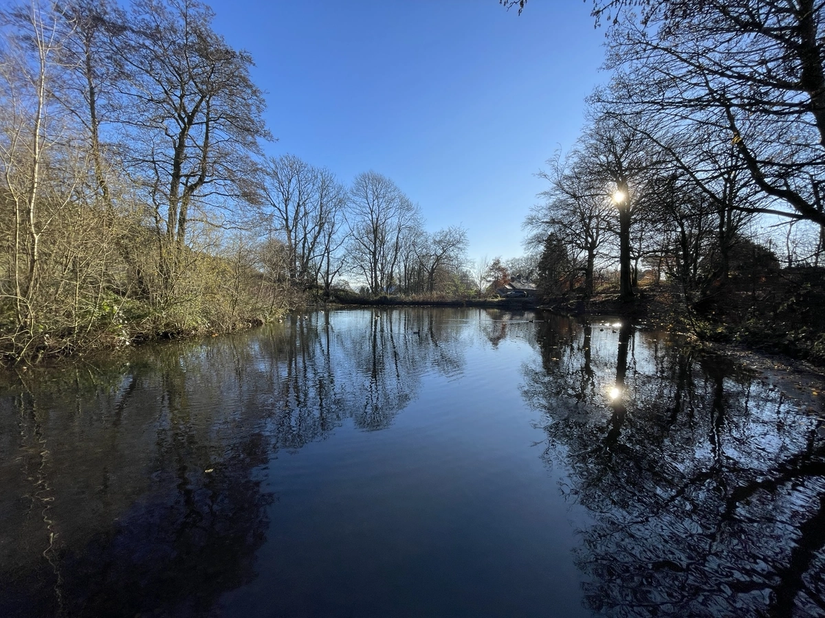 The upper pond
